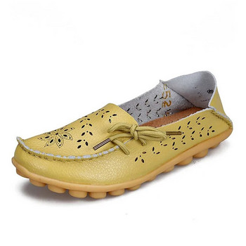 YAERNI20 цветове Плоски обувки от естествена кожа Дамски модни обувки за свободното време Daliy Дамски офис дамски парти обувки размер 34- 44E1298