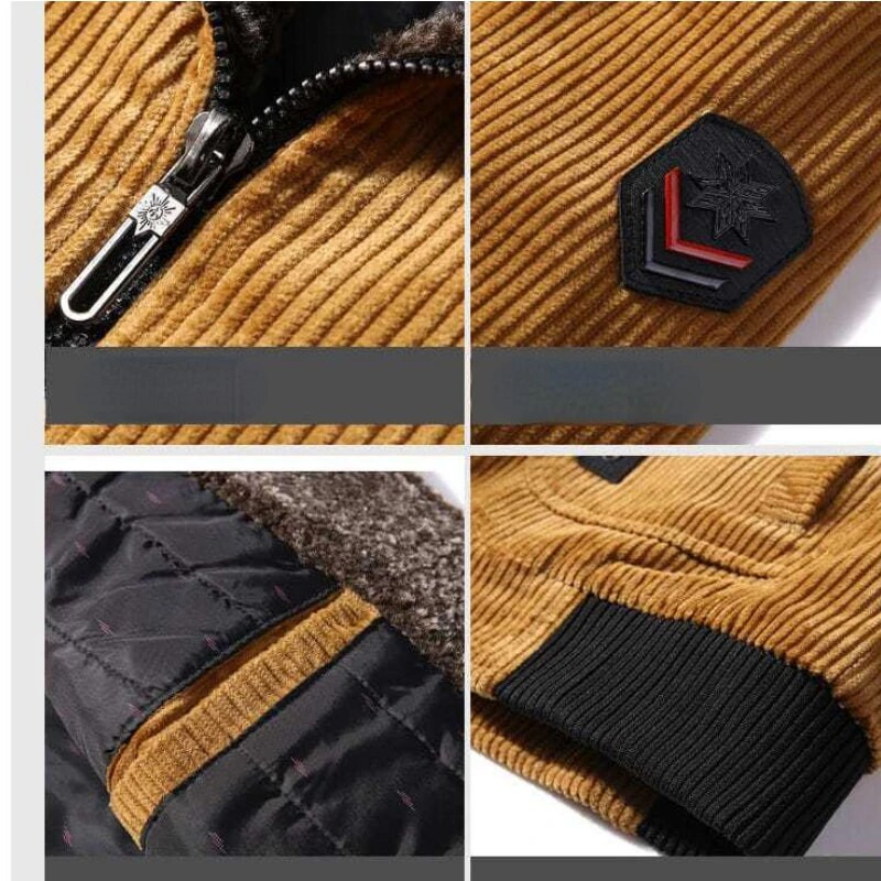 Ziemas mētelis Vīriešu velveta jaka Parkas Biezāki mēteļi Silti Bomberjaka Militāri taktiski luksusa zīmolu virsdrēbes