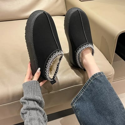 Moodsad karusnahast integreeritud lumesaapad 2024 talve minisaapad soojad libisemisvastased paksu tallaga lühikesed saapad naiste Chelsea saapad