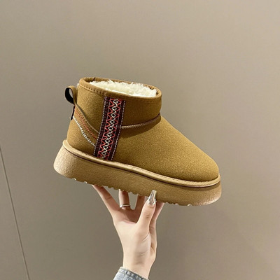 Moodsad karusnahast integreeritud lumesaapad 2024 talve minisaapad soojad libisemisvastased paksu tallaga lühikesed saapad naiste Chelsea saapad