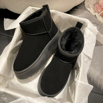 Moodsad karusnahast integreeritud lumesaapad 2024 talve minisaapad soojad libisemisvastased paksu tallaga lühikesed saapad naiste Chelsea saapad