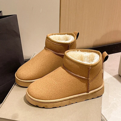 Moodsad karusnahast integreeritud lumesaapad 2024 talve minisaapad soojad libisemisvastased paksu tallaga lühikesed saapad naiste Chelsea saapad