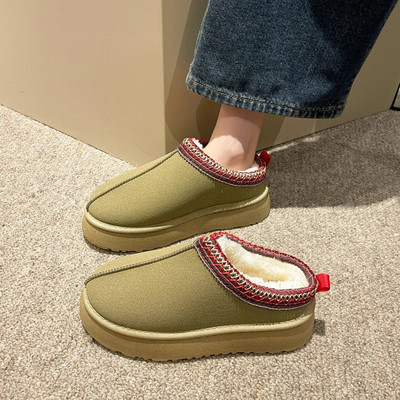 Moodsad karusnahast integreeritud lumesaapad 2024 talve minisaapad soojad libisemisvastased paksu tallaga lühikesed saapad naiste Chelsea saapad