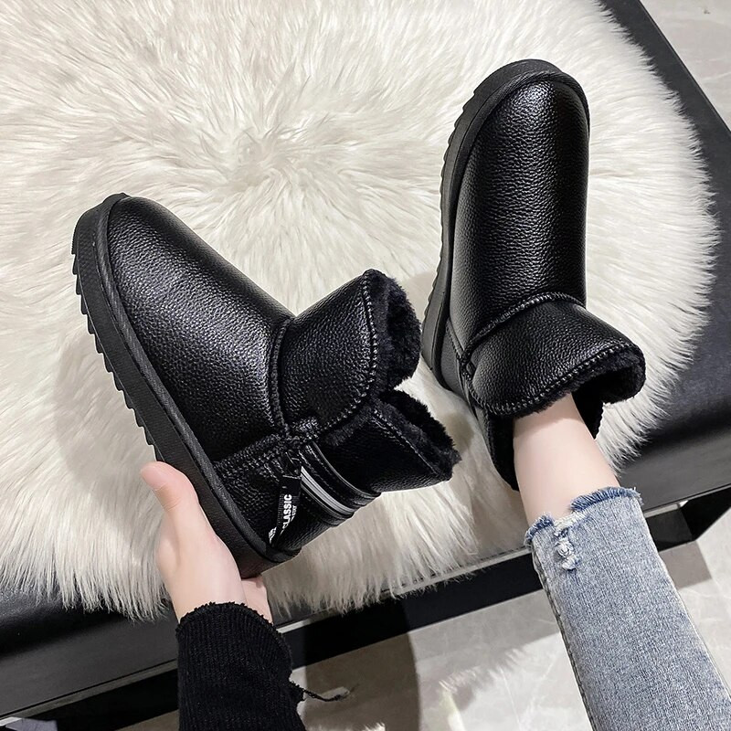 Χειμερινές μοντέρνες unisex μπότες χιονιού για άντρες, υπαίθριες μπότες casual, ζεστές συν βελούδινες, αδιάβροχες και αντιολισθητικές γυναικείες μπότες