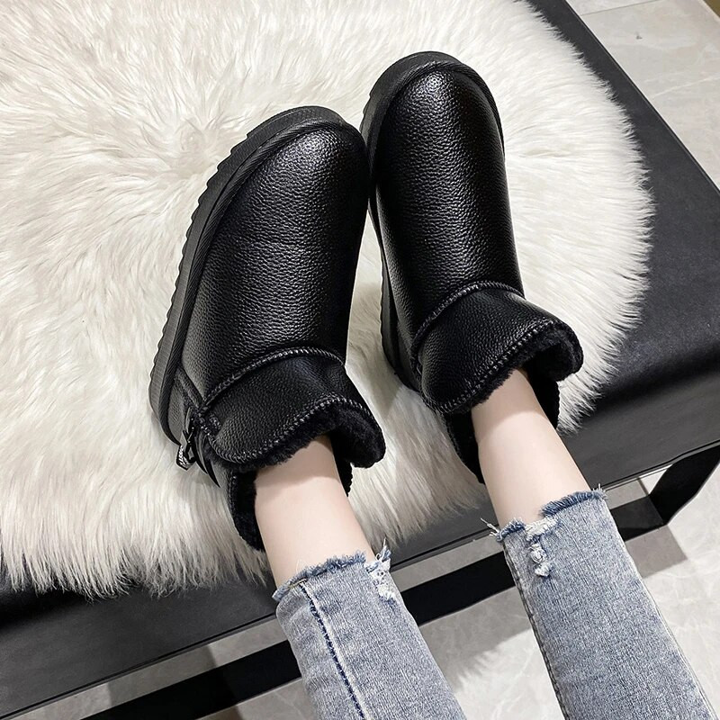 Χειμερινές μοντέρνες unisex μπότες χιονιού για άντρες, υπαίθριες μπότες casual, ζεστές συν βελούδινες, αδιάβροχες και αντιολισθητικές γυναικείες μπότες