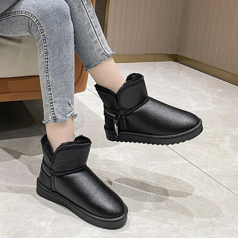 Χειμερινές μοντέρνες unisex μπότες χιονιού για άντρες, υπαίθριες μπότες casual, ζεστές συν βελούδινες, αδιάβροχες και αντιολισθητικές γυναικείες μπότες