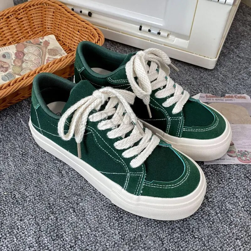 Casual Sneakers Γυναικεία Άνετα Γυναικεία πάνινα Παπούτσια Γυναικεία, αναπνέοντα, μοντέρνα επίπεδη παπούτσια για γυναίκες