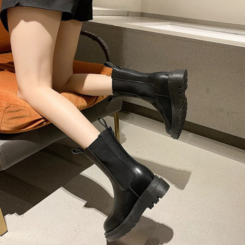 Γυναικεία Μποτάκια Πλατφόρμας Γυναικεία παπούτσια Winter Designer Chelsea Boots Κοντές μπότες ζεστά παπούτσια Γυναικεία μόδα μπότες καμινάδας 1