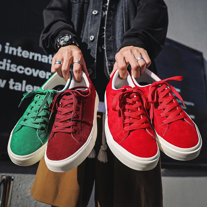 Ανδρικά παπούτσια καμβά Ανδρικά παπούτσια Ευέλικτο χαμηλής περικοπής Ανθεκτικά στη φθορά Παπούτσια για ζευγάρια Suede Παπούτσια Skateboard Кроссовки Мужские Tênis Masculino