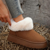 2024 Νέα μόδα πλήρως αντι-σκι μπότες για γυναίκες Μίνι μάλλινες κοντές μπότες ζεστές και πυκνές Γυναικείες μπότες Chelsea Χειμερινές μπότες