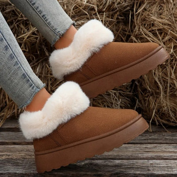 2024 Νέα μόδα πλήρως αντι-σκι μπότες για γυναίκες Μίνι μάλλινες κοντές μπότες ζεστές και πυκνές Γυναικείες μπότες Chelsea Χειμερινές μπότες