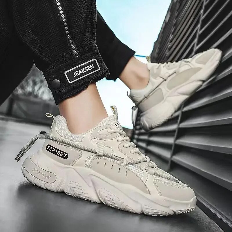 Ανδρικά αθλητικά παπούτσια Casual Ελαφρύ διχτυωτό παπούτσια για τρέξιμο Άνετα αναπνεύσιμα μαξιλάρια ανθεκτικά στη φθορά Μαλακά για υπαίθρια αθλήματα