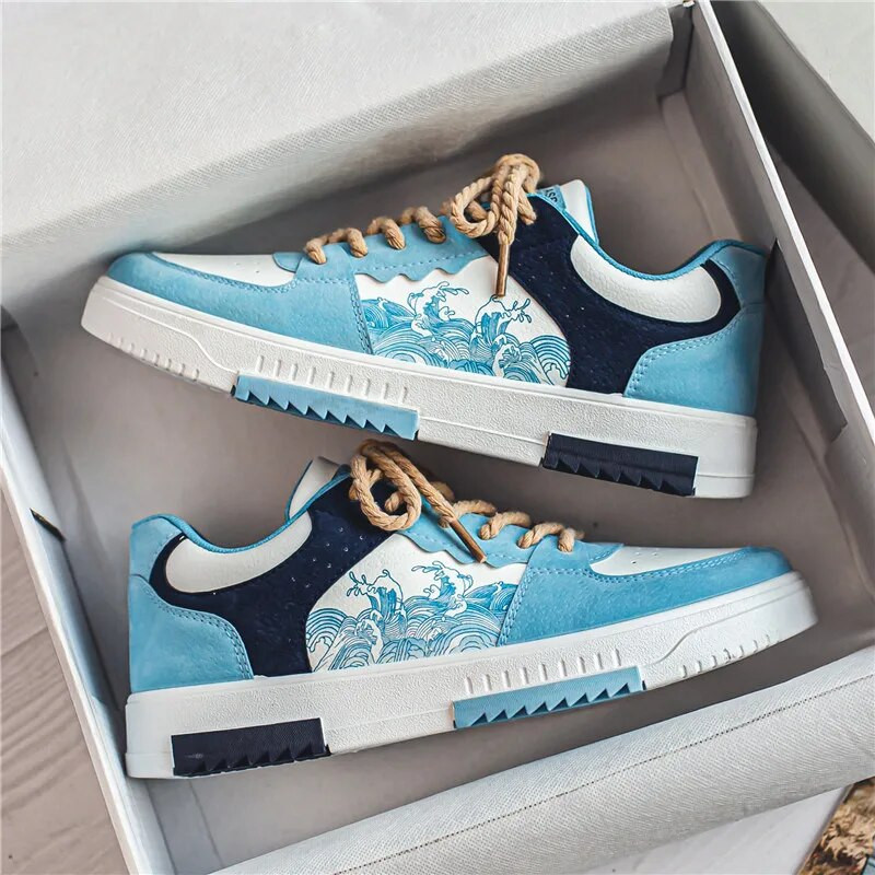 Vyriški batai nauji kvėpuojantys maži balti batai korėjietiška versija tendencija universalūs laisvalaikio batai atsparūs dilimui sportiniai batai lentiniai batai