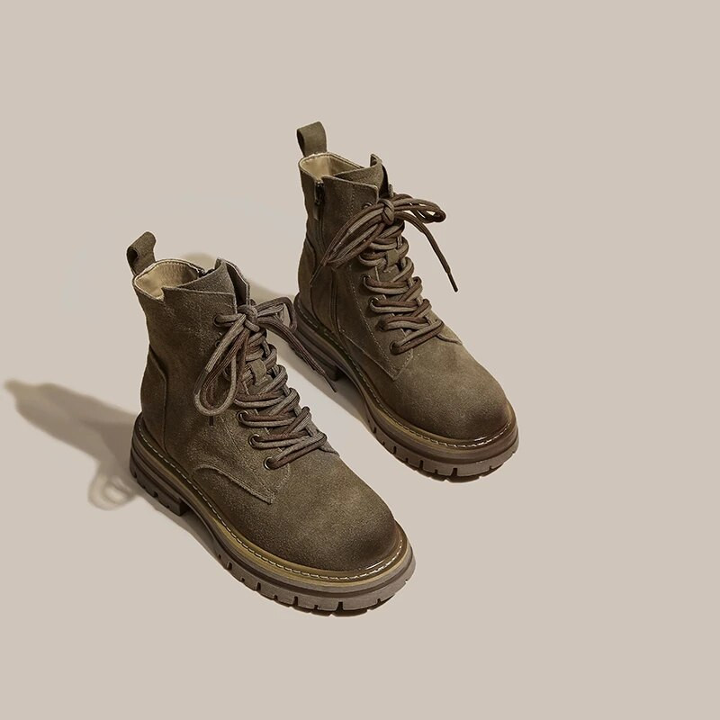 2023 Νέες μπότες Chelsea με εσωτερικό ύψος Χειμερινές γυναικείες μπότες σχεδιαστές casual bare μπότες μόδας με στρογγυλά μύτη Άνετα μπότες Martin