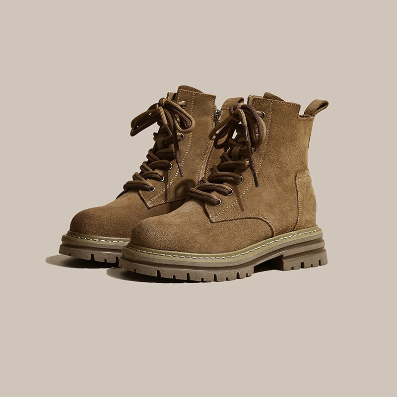 2023 Νέες μπότες Chelsea με εσωτερικό ύψος Χειμερινές γυναικείες μπότες σχεδιαστές casual bare μπότες μόδας με στρογγυλά μύτη Άνετα μπότες Martin