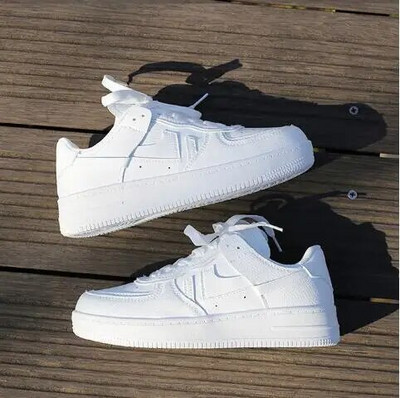 Sieviešu kedas 2023. gada modes elpojoši vulkanizēti apavi Sieviešu PU ādas apavi ar platformu Sieviešu šņorējami ikdienas apavi, balti2022