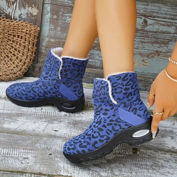 2024 Зимни дамски ботуши Дамски къси дълги плюшени ботуши за сняг Дебел ток Топли памучни обувки Ботуши на платформа Botas De Mujer