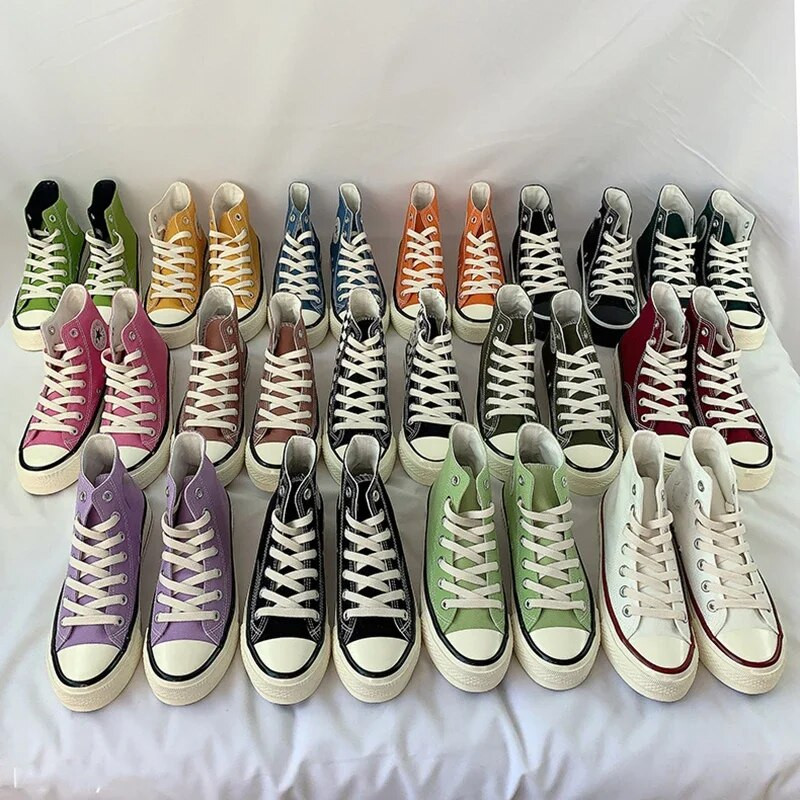 Γυναικεία Ανδρικά Παπούτσια Καμβά Γυναικεία Μόδα Καλοκαιρινά Αθλητικά Παπούτσια Φοιτητικά Casual Παπούτσια Ψηλά Τοπ Γυναικεία Βουλκανιζέ Παπούτσια Άνοιξη Φθινόπωρο