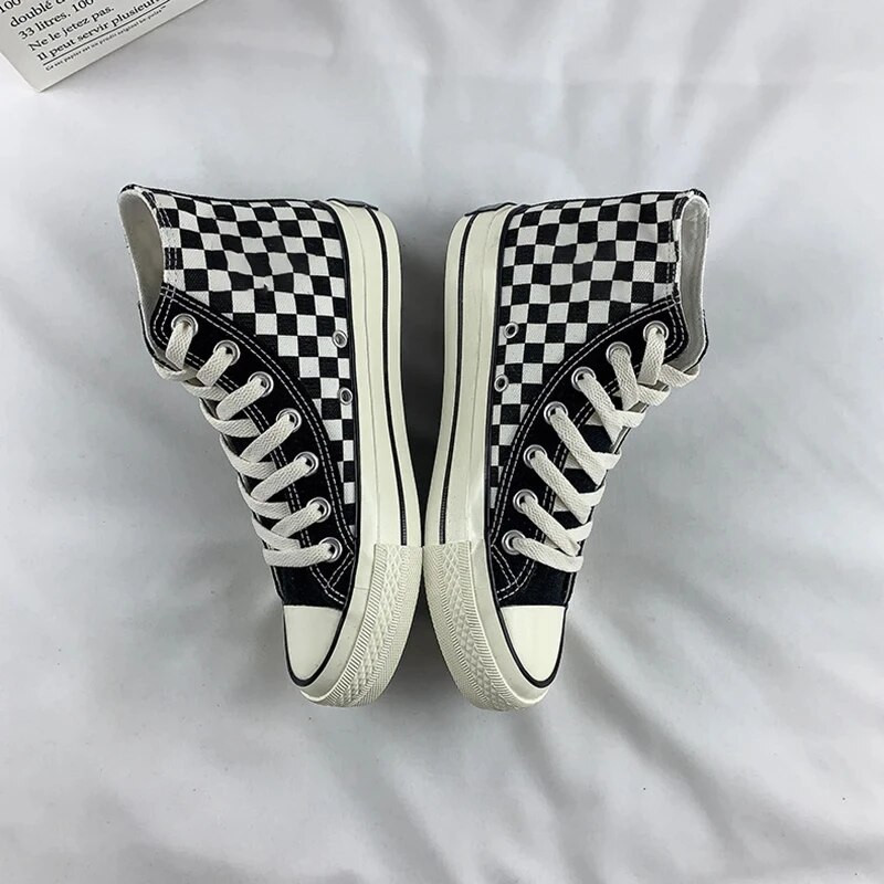 Γυναικεία Ανδρικά Παπούτσια Καμβά Γυναικεία Μόδα Καλοκαιρινά Αθλητικά Παπούτσια Φοιτητικά Casual Παπούτσια Ψηλά Τοπ Γυναικεία Βουλκανιζέ Παπούτσια Άνοιξη Φθινόπωρο