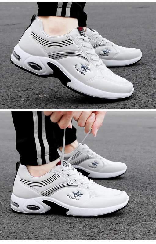 Μαύρα δερμάτινα πάνινα παπούτσια φθινοπωρινά ανδρικά παπούτσια 2021 νέα άφιξη wedges sneakers ανδρικά casual vulcanized παπούτσια