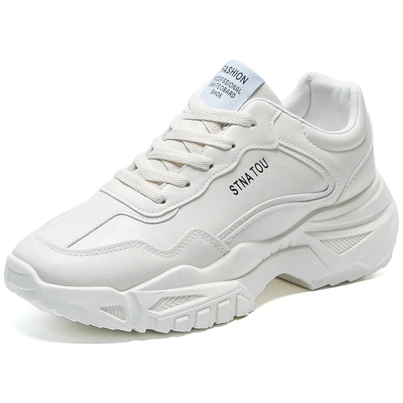 Meeste vabaaja tossud, platvorm, jooksmine, spordijalatsid, kevad-sügis 2022, uus meestemood, valge paeltega õues, vulkaniseerivad Zapatillad