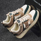 2023. aasta kevadised nahast vabaaja tossud, meeste rulajalatsid Meeste moodsad libisemiskindlad mugavad lamedad vulkaniseerivad kingad