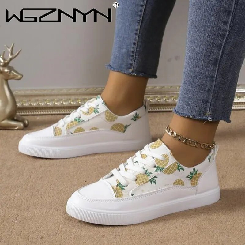 Γυναικεία πάνινα παπούτσια πλατφόρμας 2024 Νέα γυναικεία μόδα με στρογγυλά δάχτυλα με κορδόνια casual flats υπαίθρια παπούτσια για τρέξιμο Άνετα γυναικεία υποδήματα