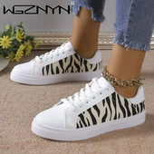 Uued kevadised naiste vabaajaspordijalatsid Mood Mugavus valged tossud Hingavad naiste tossud platvormkingad Zapatos De Mujer