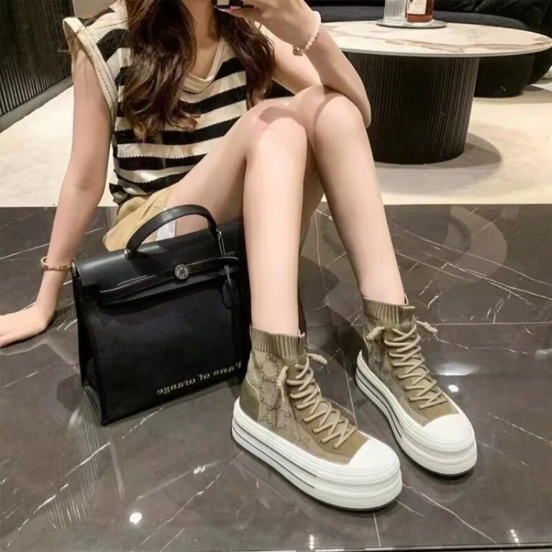 2023 νέα γυναικεία παπούτσια Άνετα αναπνεύσιμα γυναικεία casual παπούτσια High running ανθεκτικά στη φθορά Vulcanized παπούτσια Γυναικεία αθλητικά παπούτσια