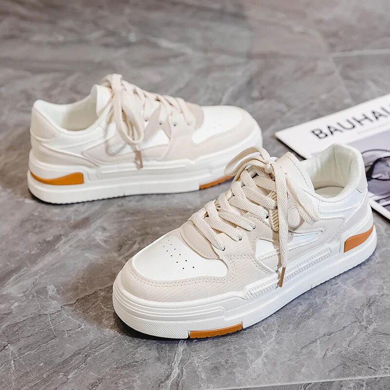 Storapadžiai moteriški batai 2023 m. pavasario/rudens mėn. Nauji laisvalaikio sportiniai batai Patogūs ir universalūs sportbačiai, moteriški riedlentė