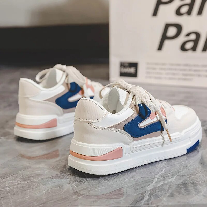 Storapadžiai moteriški batai 2023 m. pavasario/rudens mėn. Nauji laisvalaikio sportiniai batai Patogūs ir universalūs sportbačiai, moteriški riedlentė