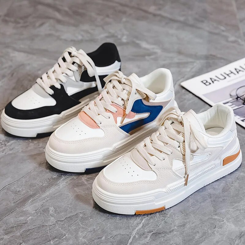 Storapadžiai moteriški batai 2023 m. pavasario/rudens mėn. Nauji laisvalaikio sportiniai batai Patogūs ir universalūs sportbačiai, moteriški riedlentė