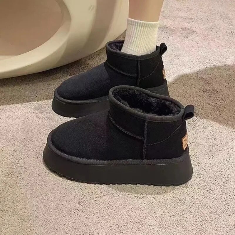 Αυστραλιανή γυναικείες μπότες Ultra Mini Γούνινες παντόφλες Λούτρινα ζεστά χειμωνιάτικα μποτάκια ανδρικά μποτάκια πλατφόρμας χιονιού Suede γυναικεία παπούτσια καστανιάς