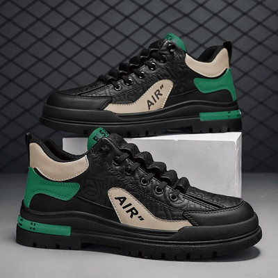 2024 m. nauji vyriški batai Patogūs suvarstomi plokšti vyriški laisvalaikio batai, vyriški sportbačiai, madingi sportiniai vulkanizuoti batai, vyriški