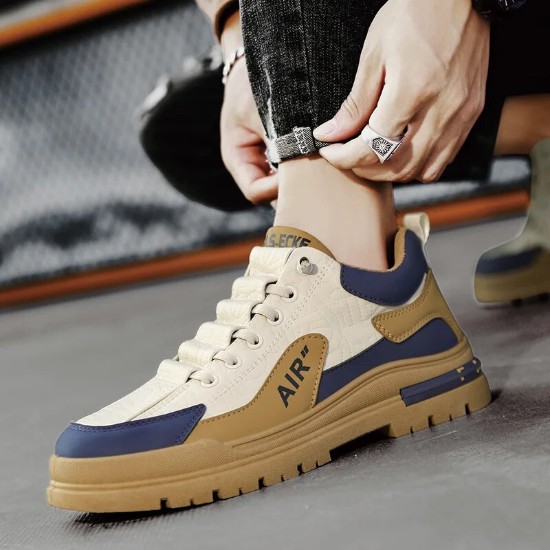 2024 m. nauji vyriški batai Patogūs suvarstomi plokšti vyriški laisvalaikio batai, vyriški sportbačiai, madingi sportiniai vulkanizuoti batai, vyriški