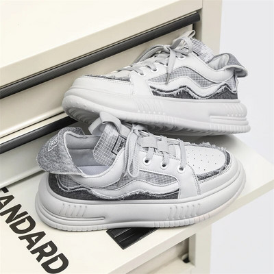 Klasikiniai vyriški, moteriški, laisvalaikio sportbačiai Prekės ženklo dizaino sportbačiai, moteriški batai riedlentei Retro porai skirti odiniai sportiniai batai vyrams