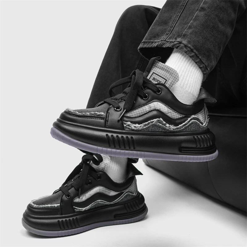 Klasikiniai vyriški, moteriški, laisvalaikio sportbačiai Prekės ženklo dizaino sportbačiai, moteriški batai riedlentei Retro porai skirti odiniai sportiniai batai vyrams