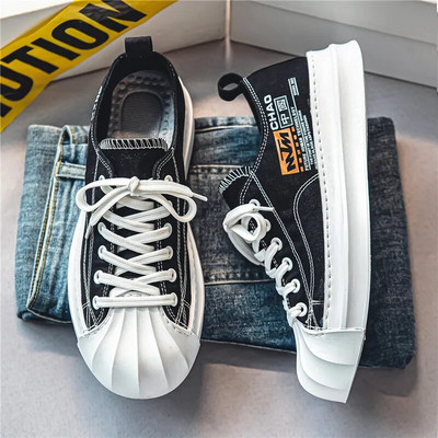 Παπούτσια Skate Ανδρικά Βουλκανιζέ Αθλητικά Παπούτσια Casual Fashion Ανδρικά μαλακά παπούτσια Zapatillas Hombre Shell Καμβάς Αθλητικά Casual επιτραπέζια παπούτσια