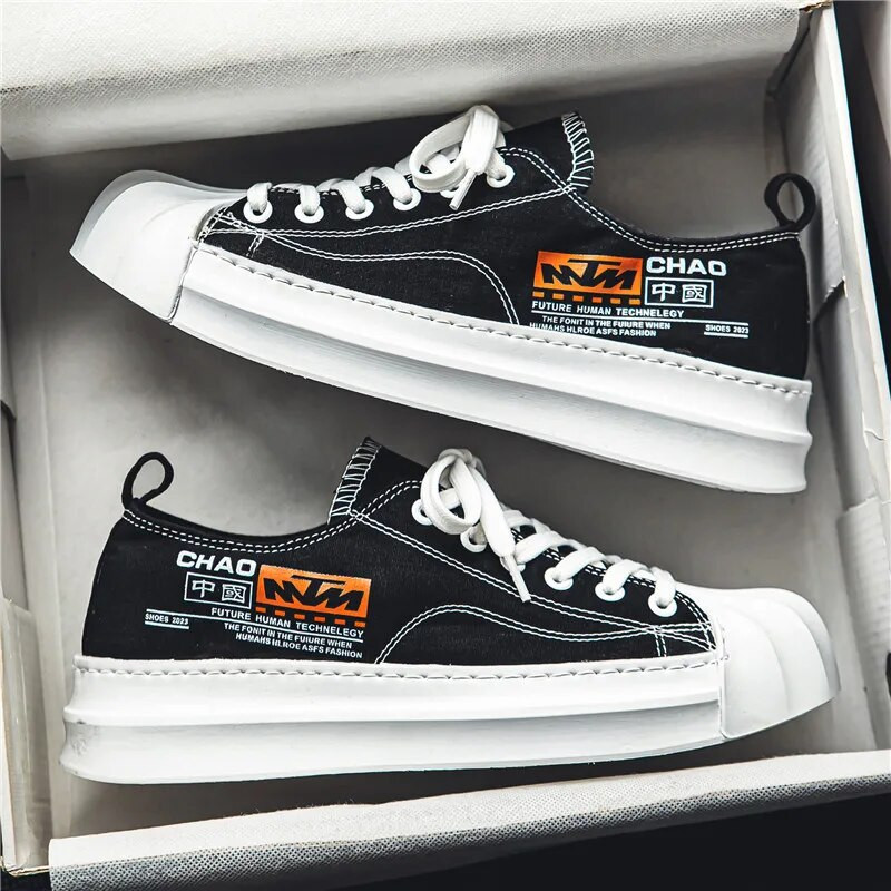 Παπούτσια Skate Ανδρικά Βουλκανιζέ Αθλητικά Παπούτσια Casual Fashion Ανδρικά μαλακά παπούτσια Zapatillas Hombre Shell Καμβάς Αθλητικά Casual επιτραπέζια παπούτσια