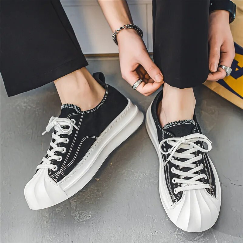 Παπούτσια Skate Ανδρικά Βουλκανιζέ Αθλητικά Παπούτσια Casual Fashion Ανδρικά μαλακά παπούτσια Zapatillas Hombre Shell Καμβάς Αθλητικά Casual επιτραπέζια παπούτσια