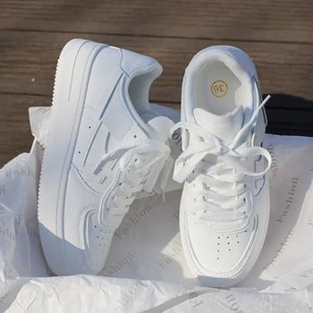 Мъжки бели обувки Обувки с плоска платформа Скейт обувки Macarone Candy Woman Leisure Women Tide Ниски маратонки Streetwear Дамски обувки