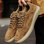 Meeste vabaaja tossud käsitsi valmistatud retro suured, ümmargused, peaga paelad, välistingimustes kasutatavad libisemisvastased sõidujalatsid Zapatillas De Deporte