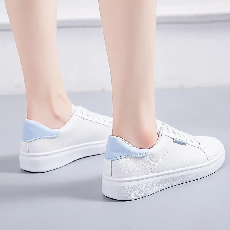 Mood naiste tossud Trendikas Pu-nahast tasapinnalised kingad Tenis hingavad Socofy vabaaja spordijalatsid Naiste Zapatillas De Mujer