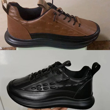 2023 Мъжки вулканизирани обувки Ежедневни маратонки Модни луксозни крокодилски принт Комфортни спортни обувки на платформа Мъжки обувки Tenis Masculino