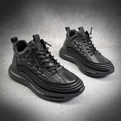 2023. aasta meeste vulkaniseeritud kingad vabaaja tossud, mood Luksuslik krokodilliprint, mugav spordiplatvorm, meeste jalatsid Tenis Masculino