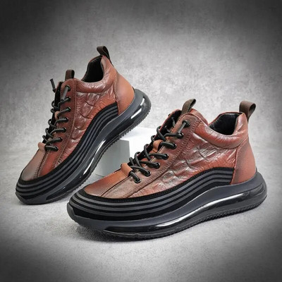 2023. aasta meeste vulkaniseeritud kingad vabaaja tossud, mood Luksuslik krokodilliprint, mugav spordiplatvorm, meeste jalatsid Tenis Masculino