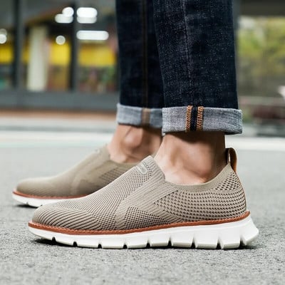 Αθλητικά παπούτσια ανδρικά παπούτσια Mesh casual loafers μονόχρωμα ανδρικά αντιολισθητικά παπούτσια για περπάτημα 2023 Παπούτσια εργασίας για άνδρες που οδηγούν τένις