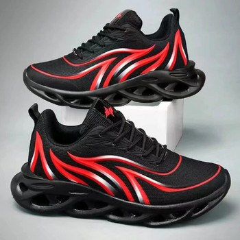 Модни мъжки маратонки Мрежести ежедневни обувки С лакирани мъжки обувки Леки вулканизирани обувки Маратонки за ходене Zapatillas Hombre Мъжки обувки