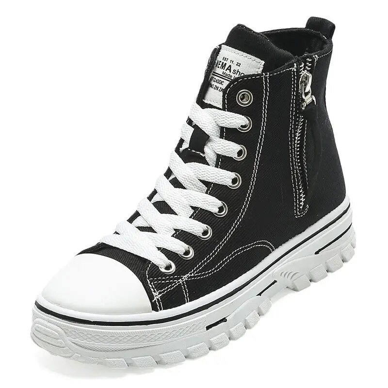 2023. gada rudens jauns stils sieviešu ikdienas apavi Platformas kedas Pu ādas apavi sievietēm, balti apavi ar augstu augšdaļu Tenis Feminino