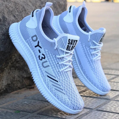 Vyriški batai, 2022 m. Nauji kvėpuojantys madingi tinkliniai, suvarstomi laisvalaikio batai Lengvi vyriški sportiniai batai Patogūs vairavimo batai